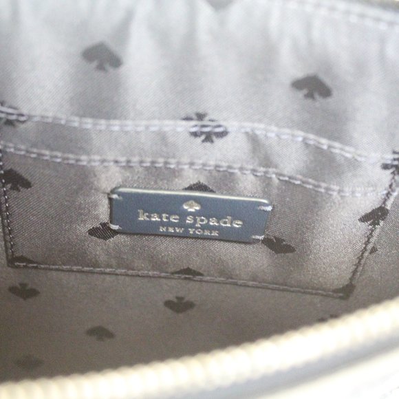 NWT Kate Spade street tote large zip pouch Navy/white - Picture 9 of 9